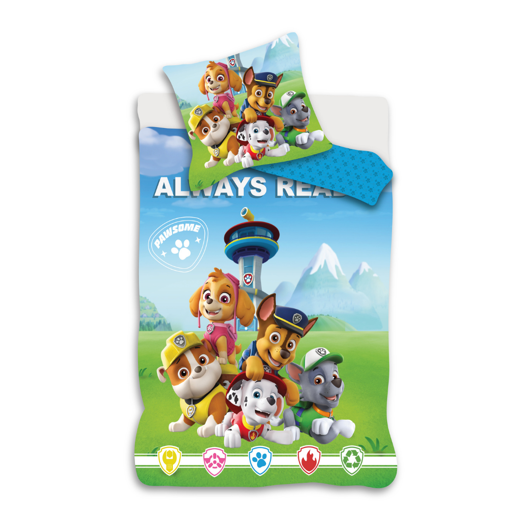 B - Senior sengetøj - Paw Patrol - 140x200 cm - 100% Bomuld