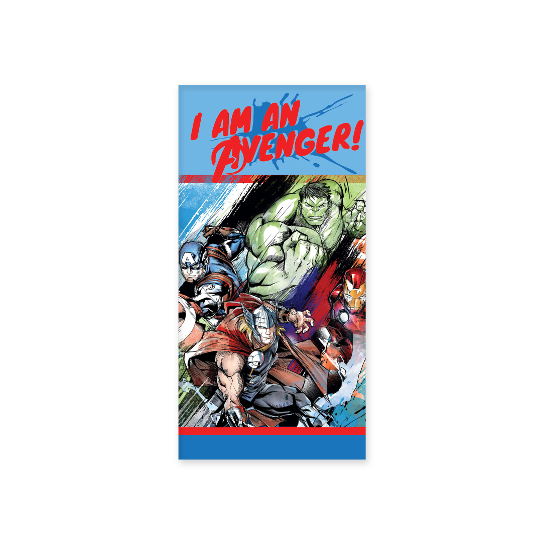 B - Badehåndklæde til børn - Avengers - 70x140 cm - 100% Bomuld