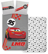 B - Senior sengetøj - Cars Lynet McQueen - 140x200 cm - 100% Bomuld