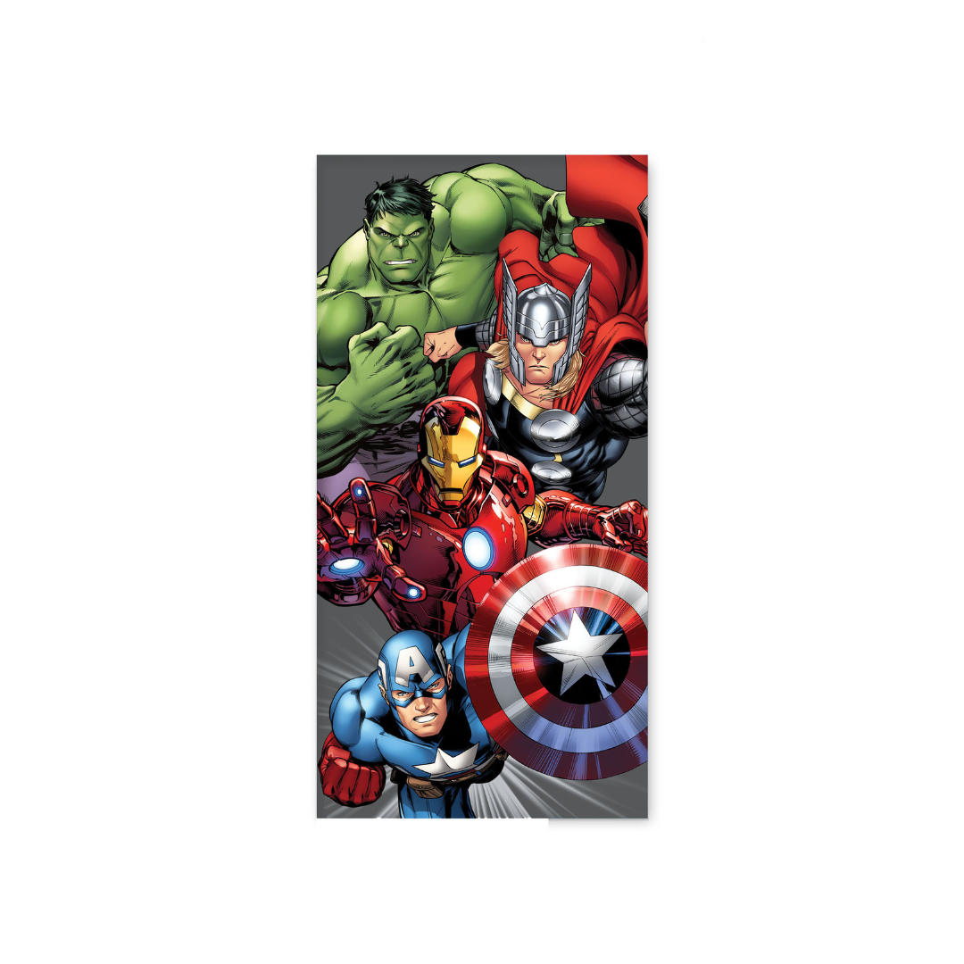 B - Badehåndklæde til børn - Avengers - 70x140 cm - 100% Bomuld