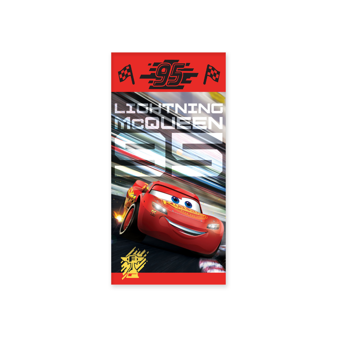 B - Badehåndklæde til børn - Cars - 70x140 cm - 100% Bomuld