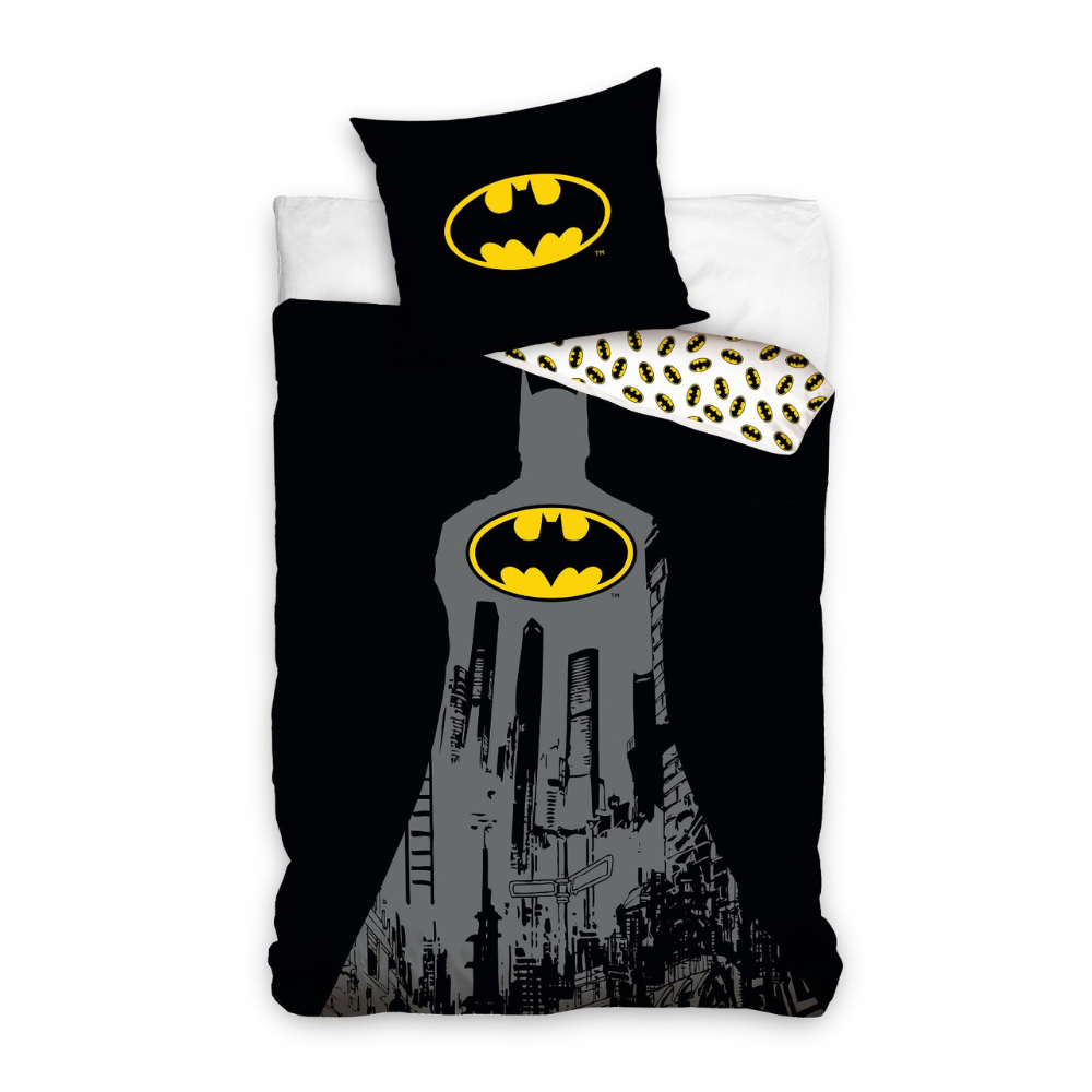 B - Senior sengetøj - 140x200 cm - 100% Bomuld - Batman