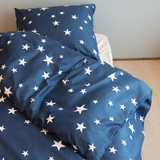 B - Senior sengetøj - 140x200 cm - Microfiber - Stjerner