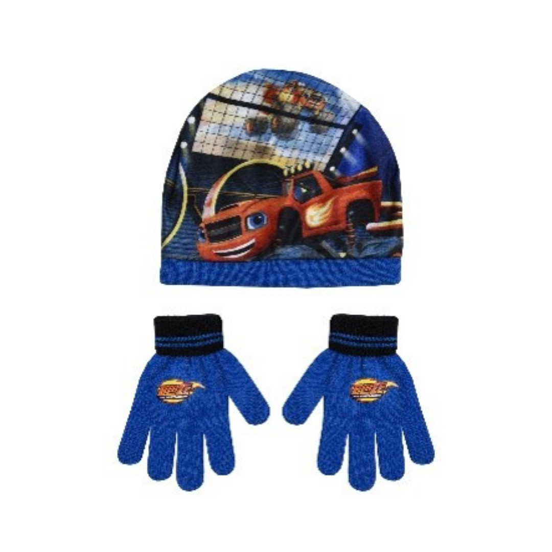 X - Blaze vinterhue og handsker - 2-pak - Onesize - Blå