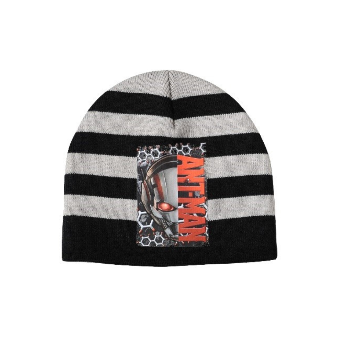 X - Antman børnehue - Vinterhue - Onesize - Sort/grå