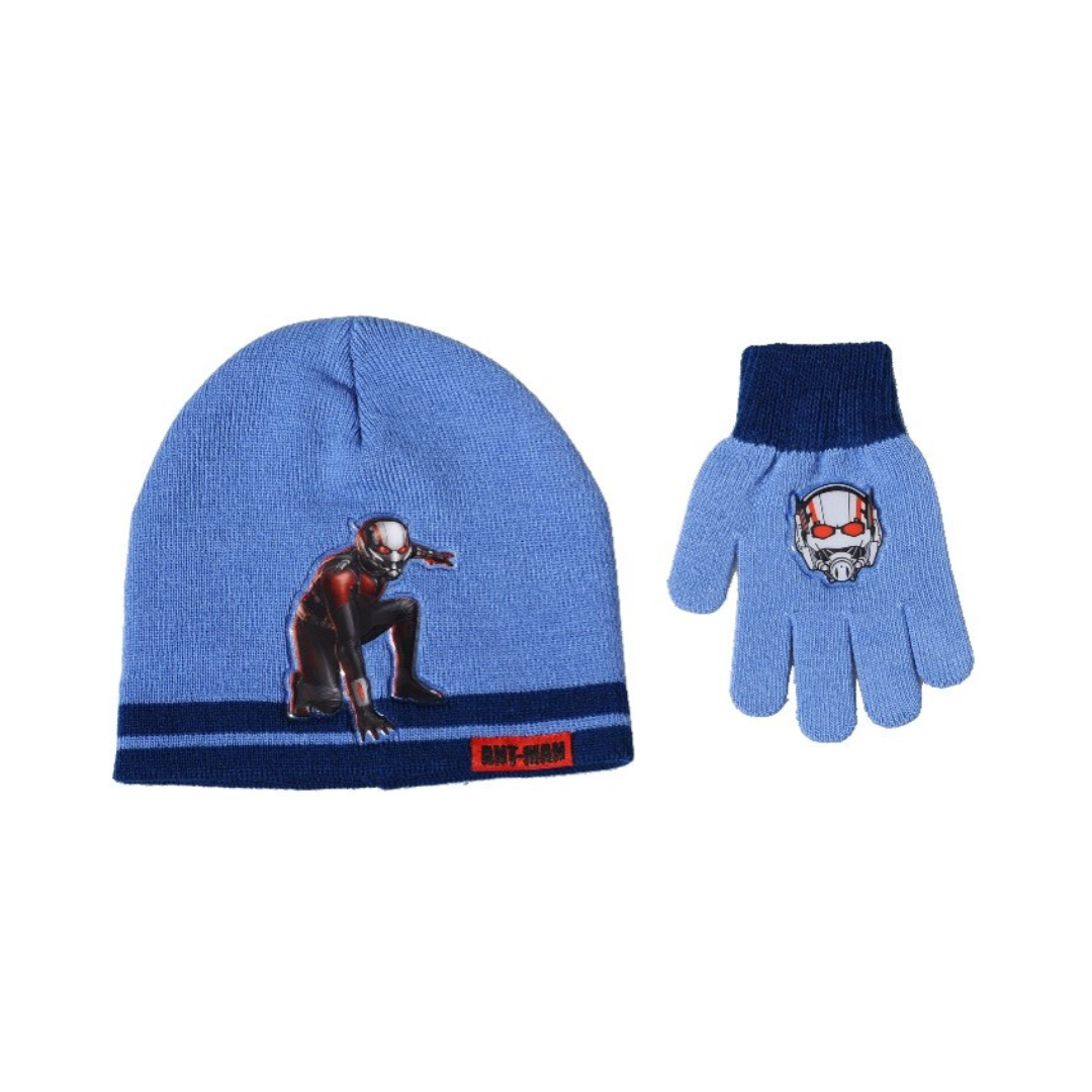 X - Antman vinterhue og handsker - 2-pak - Onesize - Blå