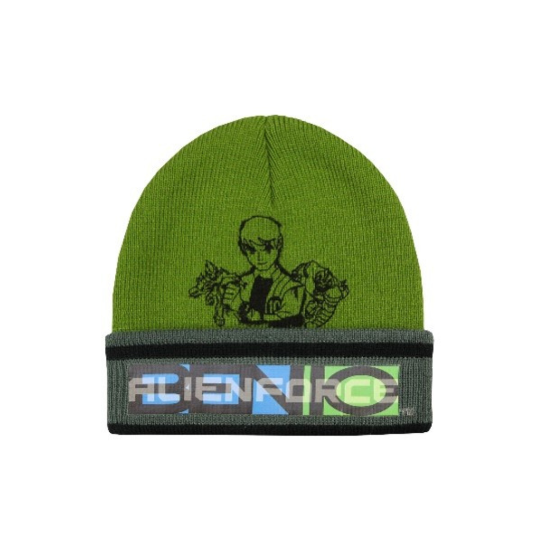 X - Ben 10 vinterhue - Strikhue til børn - Onesize - Grøn