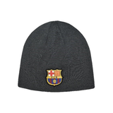 X - Vendbar FC Barcelona strikhue - Børnehue - Onesize - Grå/Blå