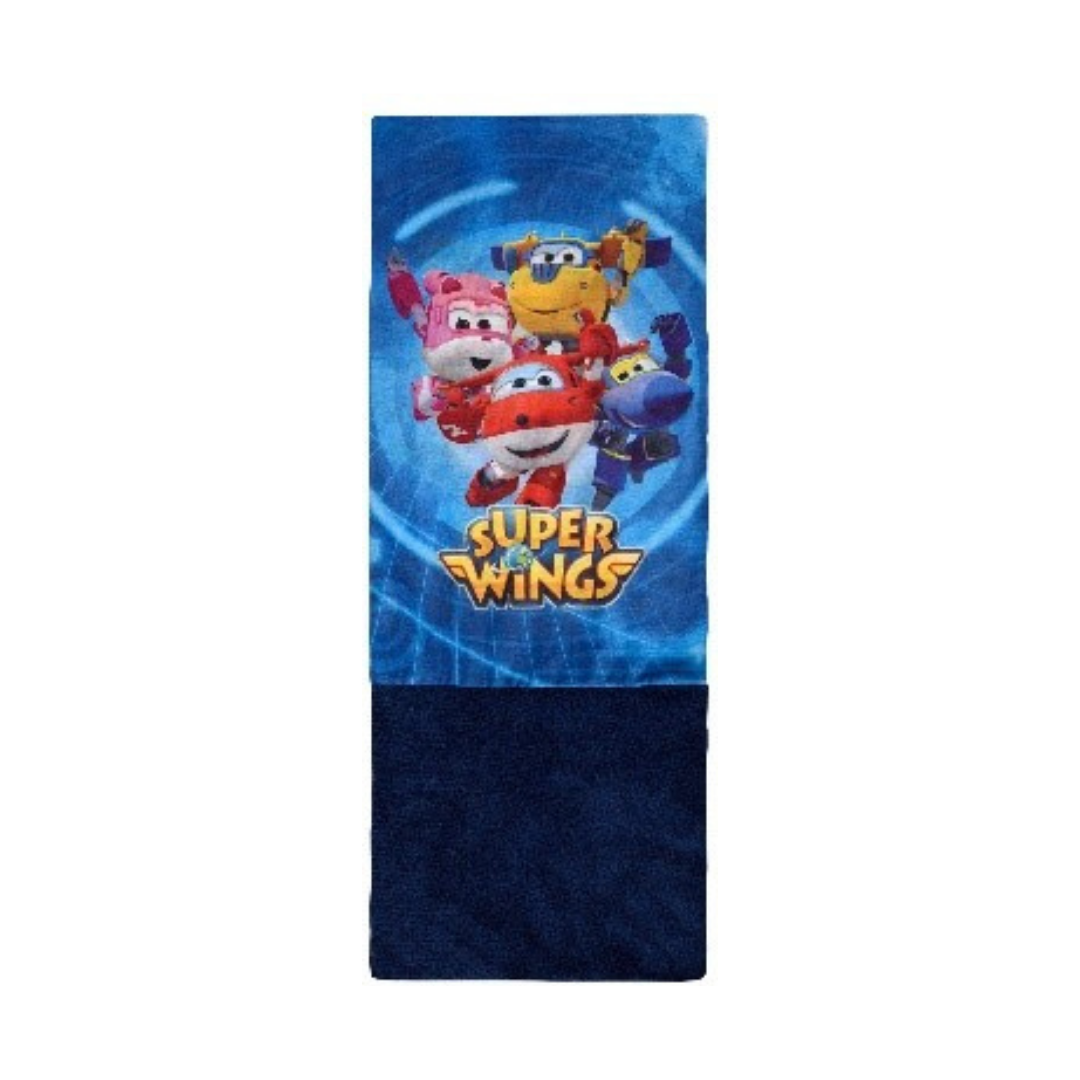 X - Super Wings halstørklæde - Børnehalstørklæde - 62x24 cm - Blå