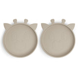 nuuroo - Silikone tallerken - 2-pak - 100% LFGB silikone - Cobblestone