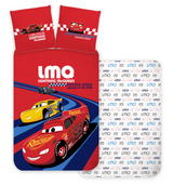 B - Senior sengetøj - Cars - 140x200 cm - 100% Bomuld