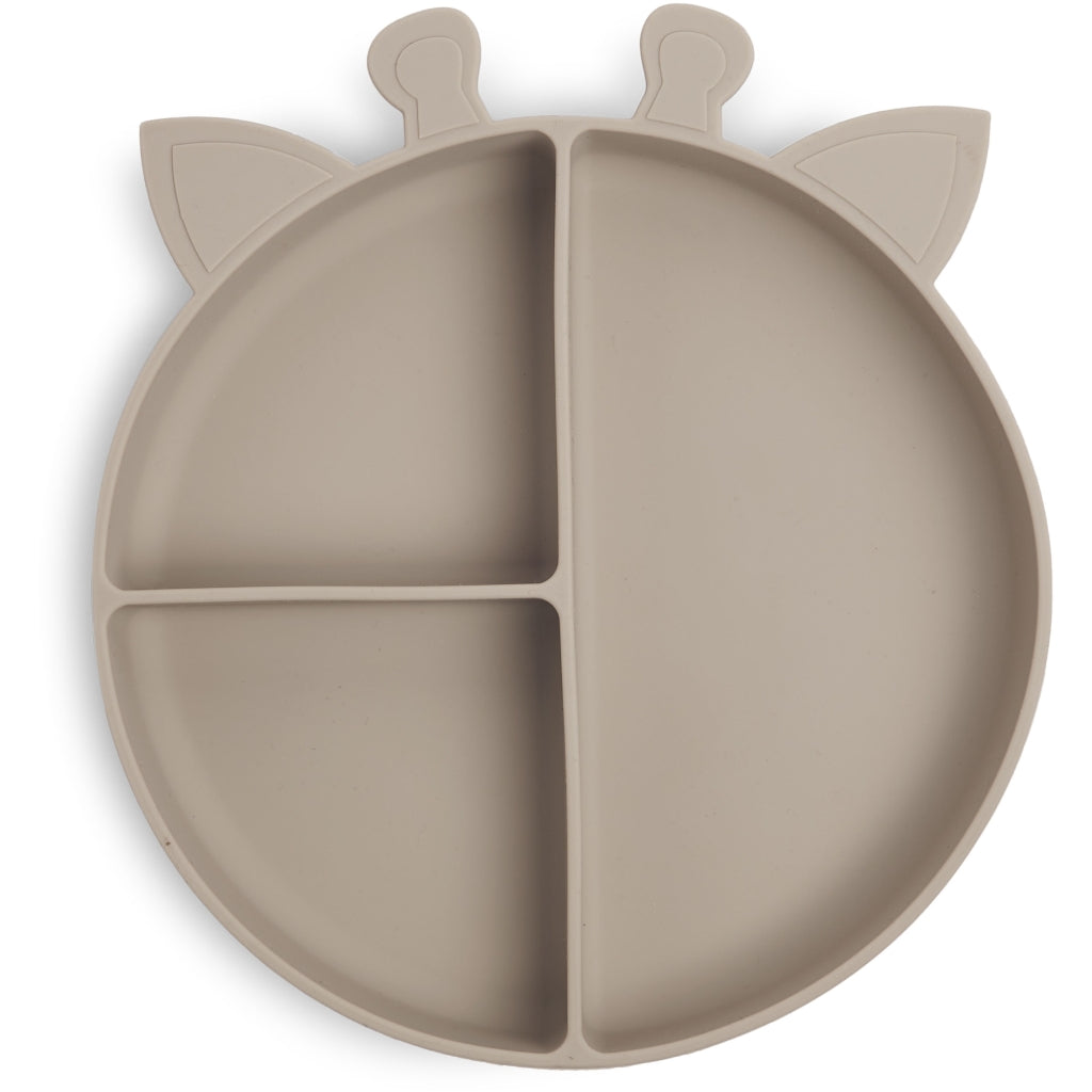 nuuroo - Ruminddelt silikone tallerken - 100% LFGB silikone - Cobblestone