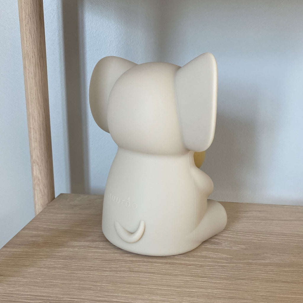 nuuroo - Silikone natlampe - Vågelampe til børn - Cream