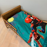 B - Junior sengetøj - 100x135 cm - 100% Bomuld - Spiderman