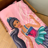 B - Junior sengetøj - Barbie - 100x140 cm - 100% Bomuld
