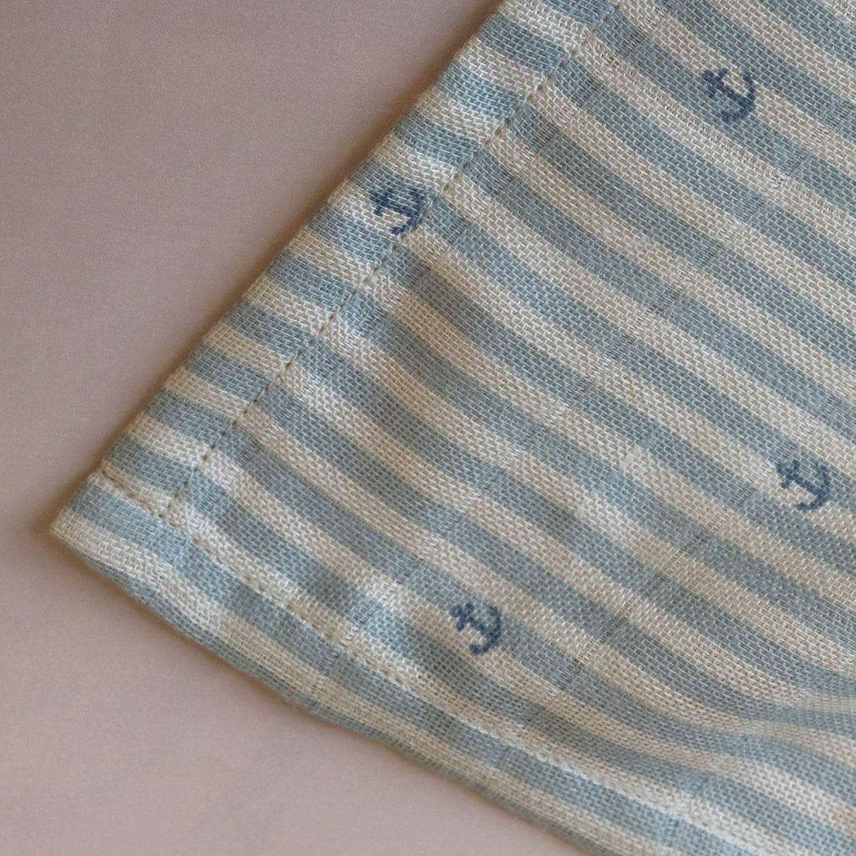 nuuroo - Bambus stofbleer - 2 stk. - 100% bambus - 60x60 cm - Stripe Anchor