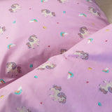 By Mats - Baby sengetøj - 100% Blødt bomuld - 70x100 cm - Sparkly Unicorn