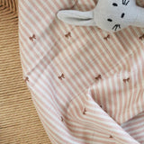 nuuroo - Bambus svøb - 100% bambus - 110x110 cm - Stripe Bow