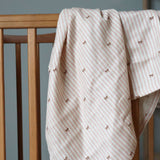 nuuroo - Bambus svøb - 100% bambus - 110x110 cm - Stripe Bow