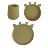 nuuroo - Silikone spisesæt - 3-pak - 100% LFGB silikone - Olive Green