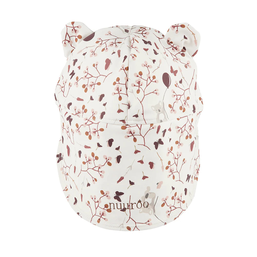 nuuroo - UV solhat til børn - Str. 52 (1-2Y) - Genanvendt polyester - Koala flower
