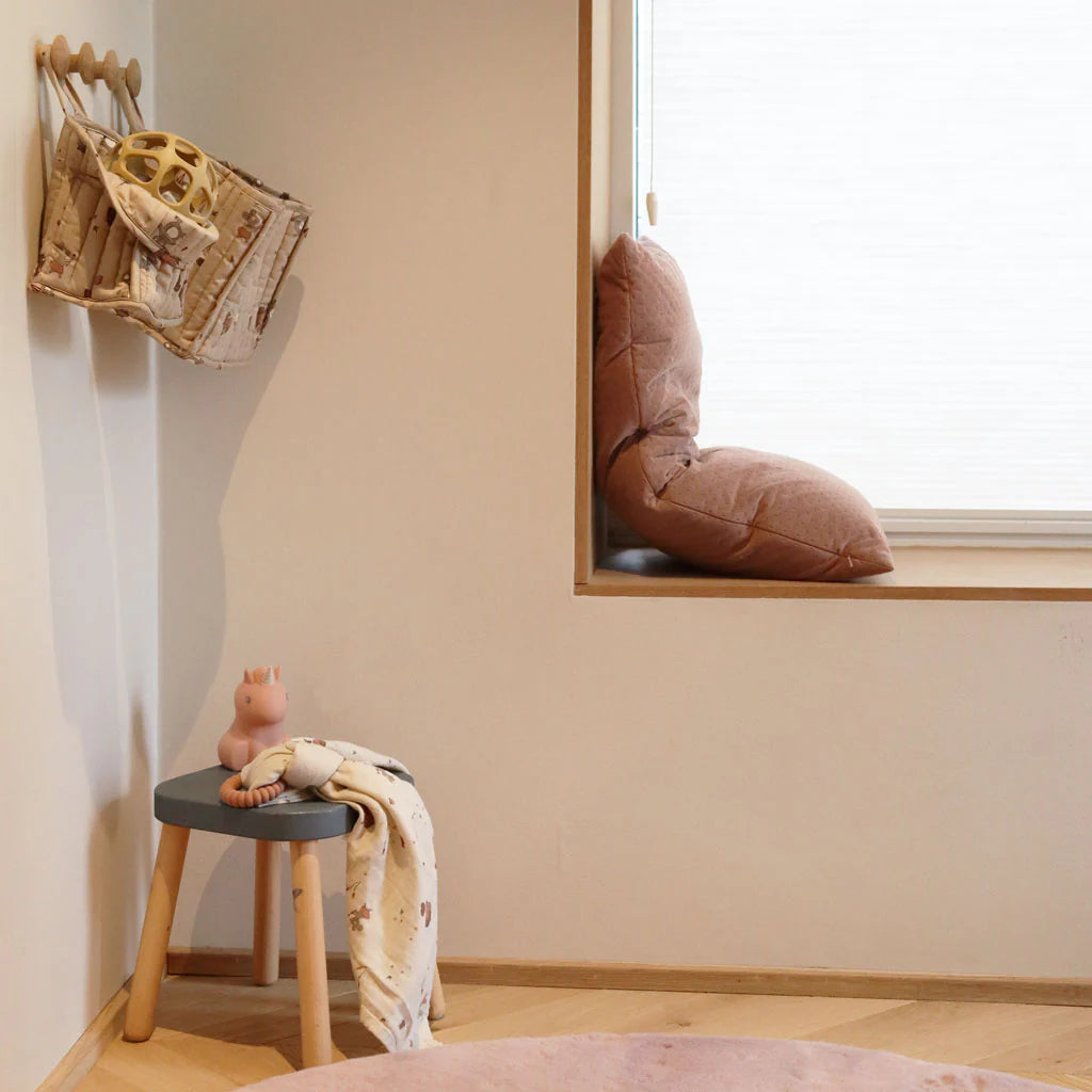 nuuroo - Quiltet opbevaringskurv - 2-pak - Økologisk bomuld - Unicorn