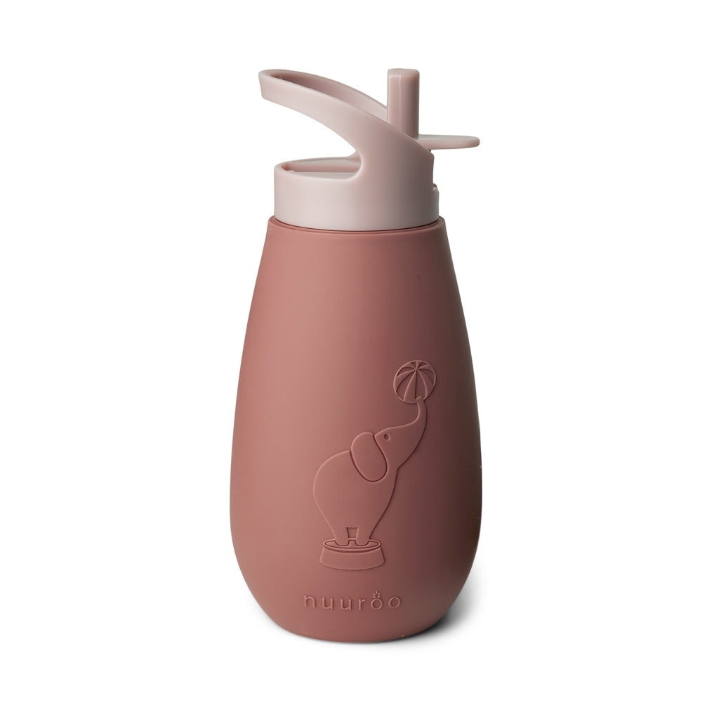 nuuroo - Silikone drikkeflaske - Vandflaske - 350 ml - Mahogany