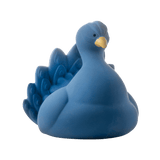 Natruba - Badedyr i naturgummi - Mørkeblå påfugl