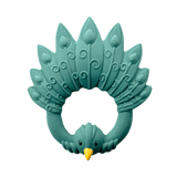 Natruba - Bidering til babys gummer - Naturgummi - Grøn påfugl