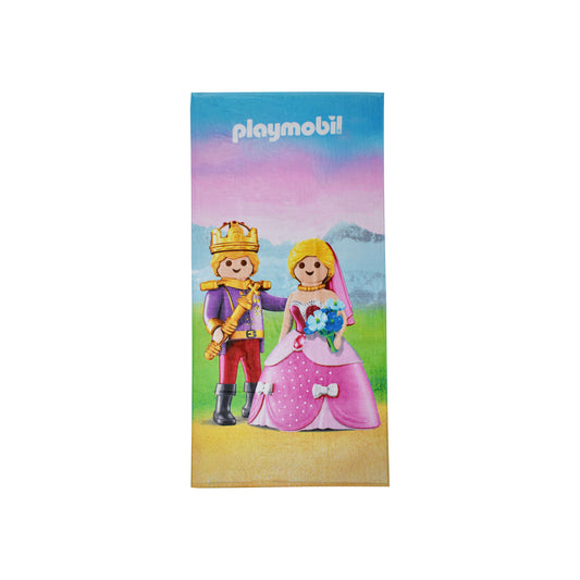 B - Badehåndklæde til børn - Playmobil - 70x140 cm - 100% Bomuld