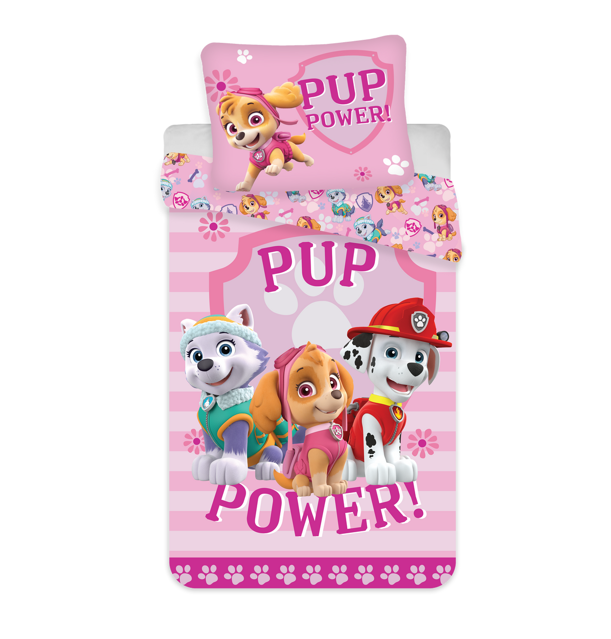 B - Junior sengetøj - Paw Patrol - 100x140 cm - 100% Bomuld