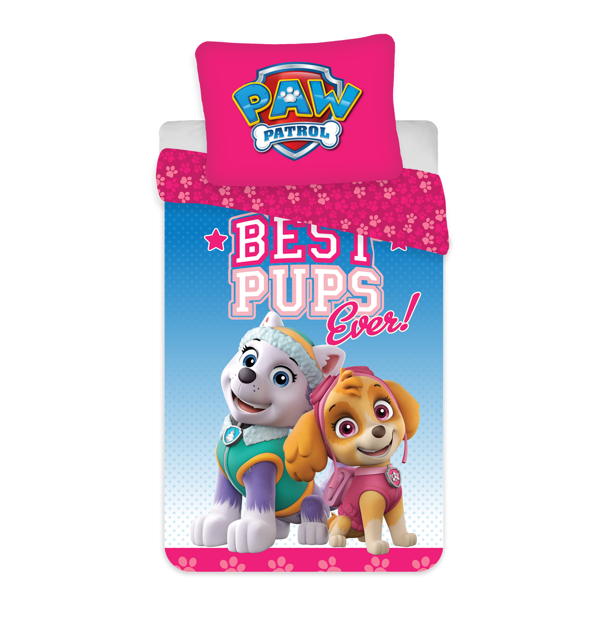 B - Junior sengetøj - Paw Patrol - 100x140 cm - 100% Bomuld