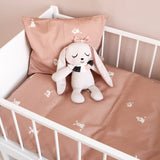 Roommate - Baby sengetøj - 100% økologisk bomuldssatin - 70x100 40x45 cm - Rabbit