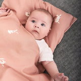 Roommate - Baby sengetøj - 100% økologisk bomuldssatin - 70x100 40x45 cm - Rabbit