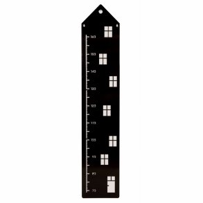 Roommate - Højdemåler til børn - Sort højhus - 22x113 cm