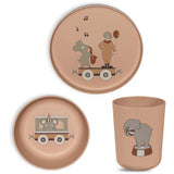 nuuroo - Spisesæt i PLA - 3-pak - 100% bioplast - Rose dust