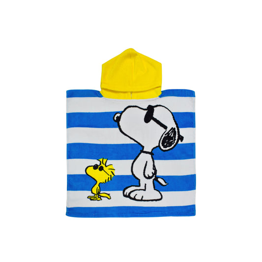 B - Badeponcho til børn - Børnehåndklæde - Snoopy - 100% bomuld