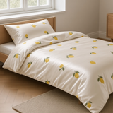 B - Senior sengetøj - 140x200 cm - Microfiber - Citroner