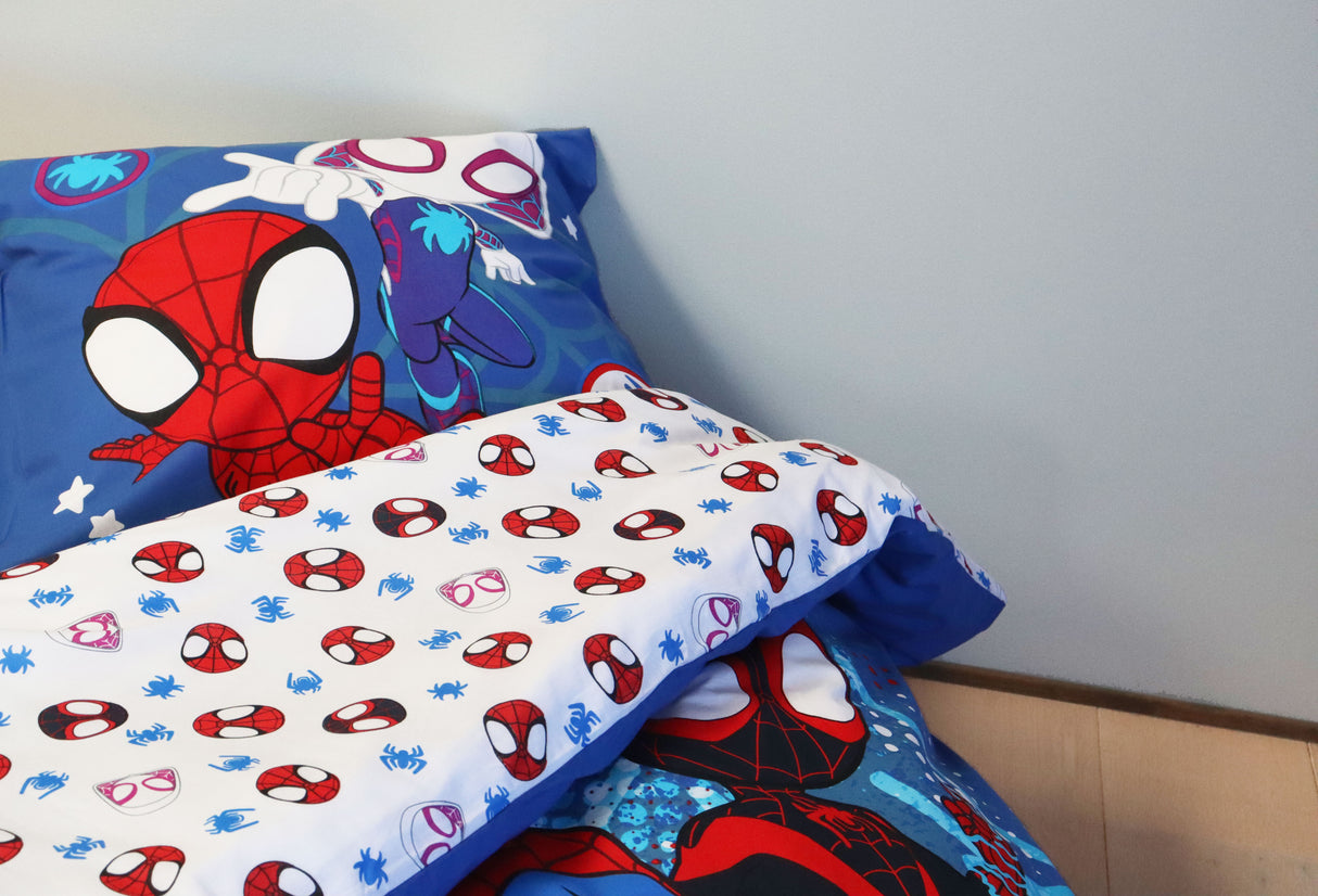 B - Senior sengetøj - 140x200 cm - 100% Bomuld - Spidey