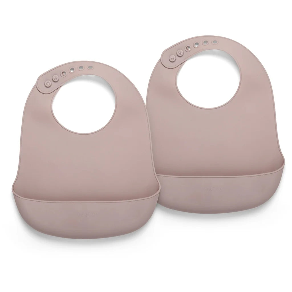 nuuroo - Silikone hagesmæk med opsamlingsskål - 2-pak - Woodrose