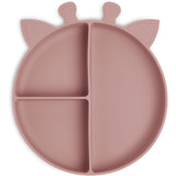 nuuroo - Ruminddelt silikone tallerken - 100% LFGB silikone - Woodrose