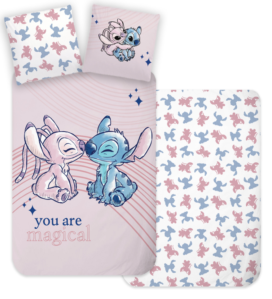 B - Junior sengetøj - 100x140 cm - 100% Bomuld - Lilo