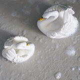 Natruba - Badedyr i naturgummi - Hvid svane - Stor