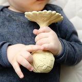 Natruba - Bidering med rangle - Naturgummi - Gul Marguerit